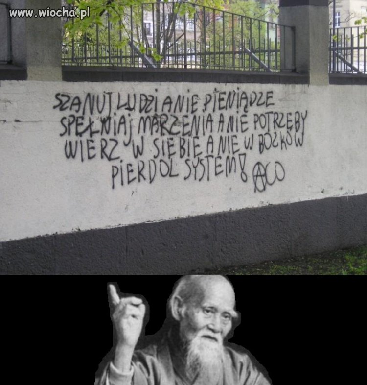 Z cyklu: uliczne mądrości ...