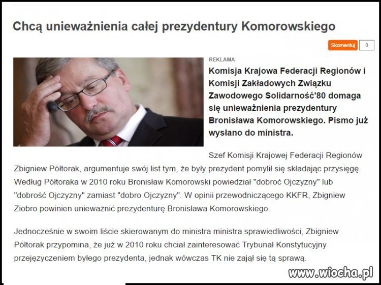 A byłego premiera 