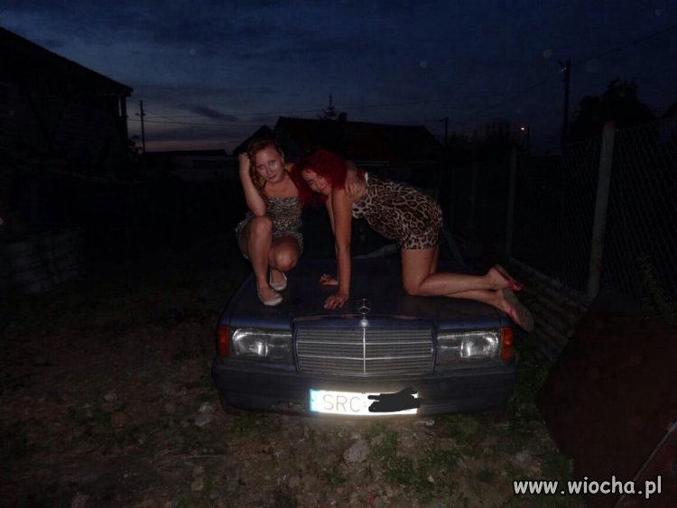 Wiejski lans na mercedesa