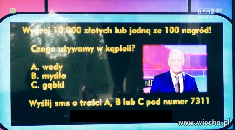 Pytanie za milion dolarów...