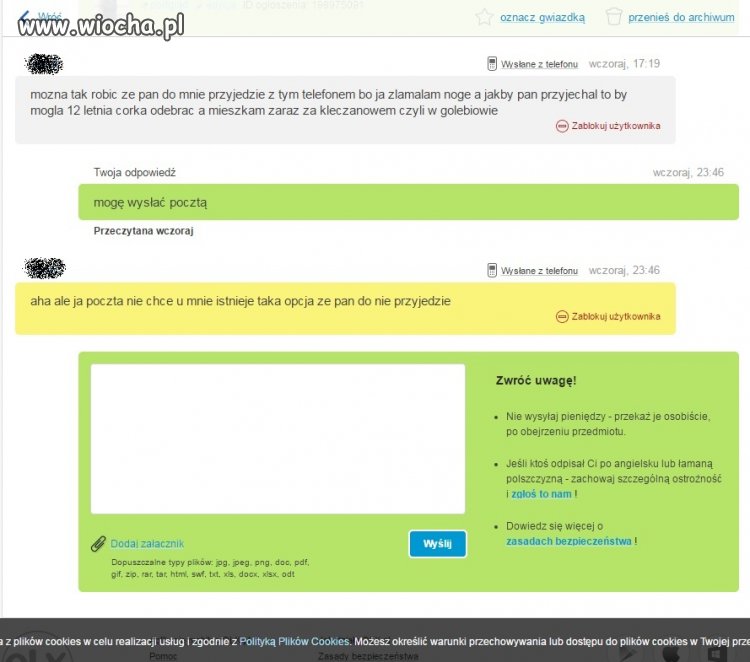 Kupno telefonu na olx
