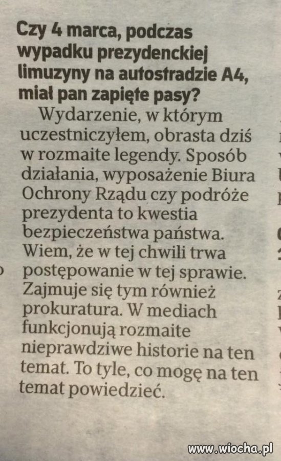 Pytanie do prezydenta... 