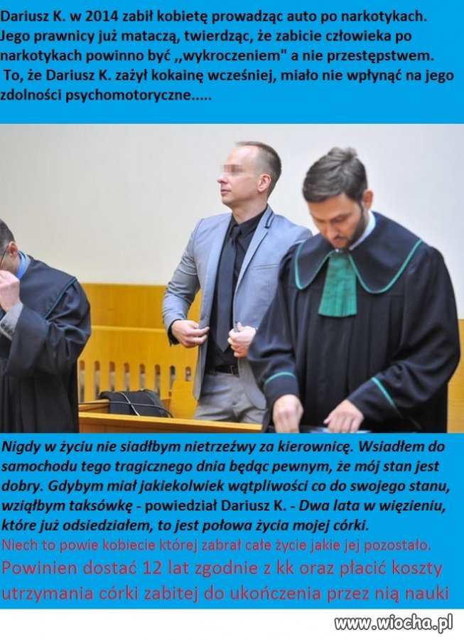 Zabicie po narkotykach to wykroczenie