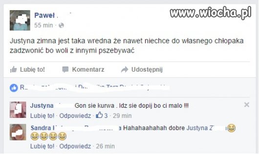 Ona nie chce "pszebywać"