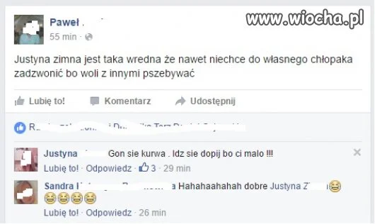 Ona nie chce "pszebywać"