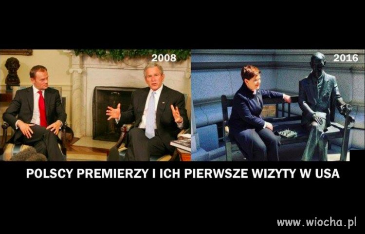 Pierwsze wizyty premierów w USA