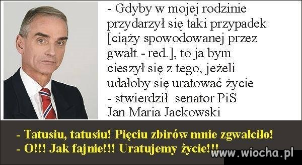 Córka "senatora" /o ile ją ma/ pewnie klaszcze z zachwytu