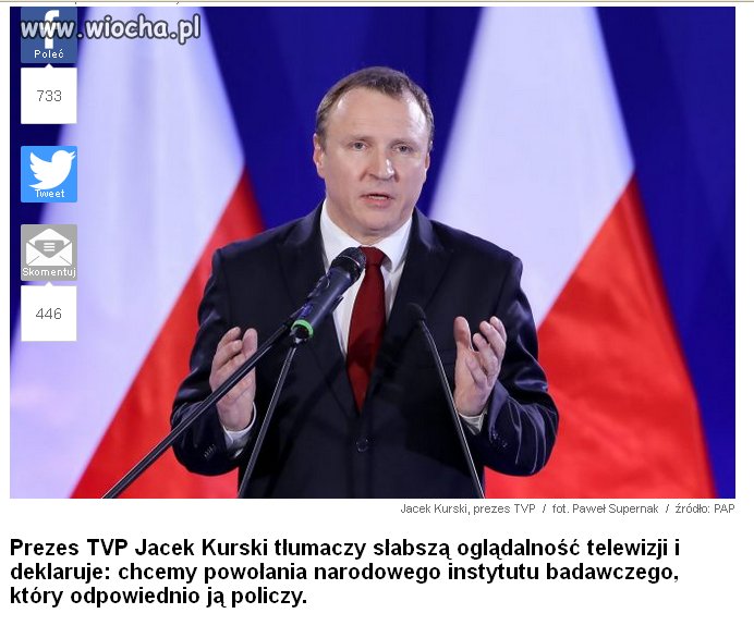 No oczywiście że jak spadła oglądalność 