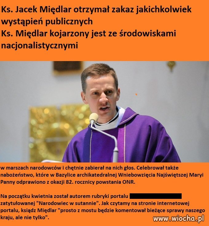 Ksiądz nawołuje do nacjonalizmu 