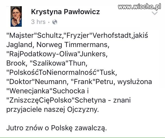 Krystyna jak napisze to napisze 