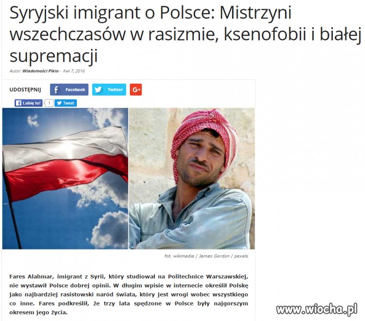 W obecnych czasach bycie rasistą i ksenofobem 