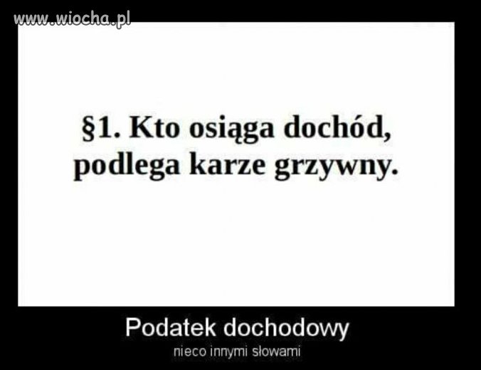 Podatek dochodowy.