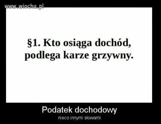 Podatek dochodowy.