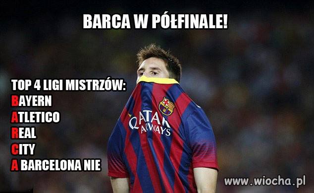 Barca w półfinale