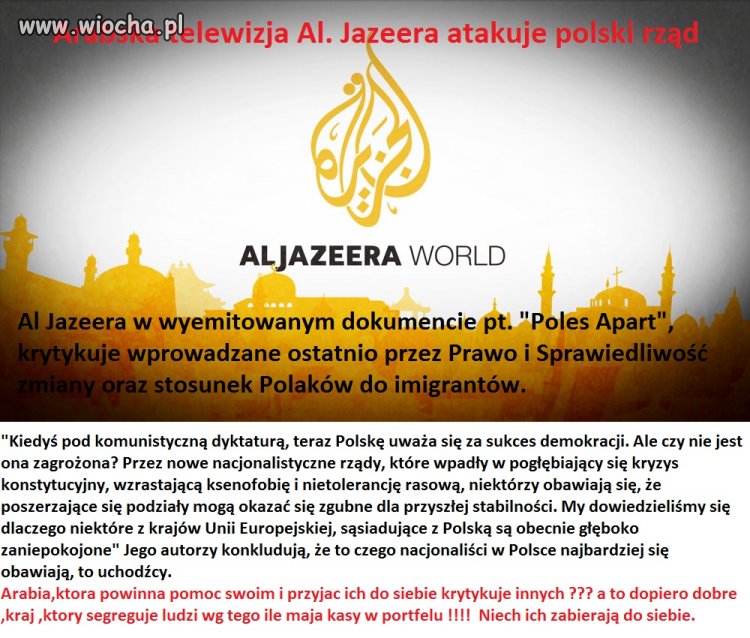 Arabska telewizja Al. Jazeera atakuje 