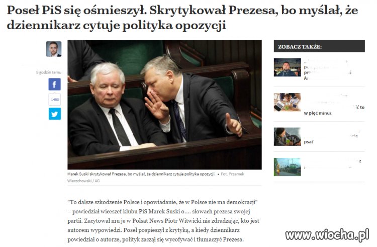 Zawsze pisałem,że poseł Siuks