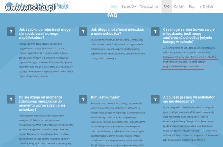 A ilu Polaków posiada własny pokój?