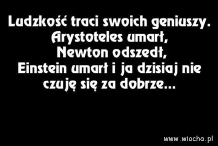 Mało skromnie ...