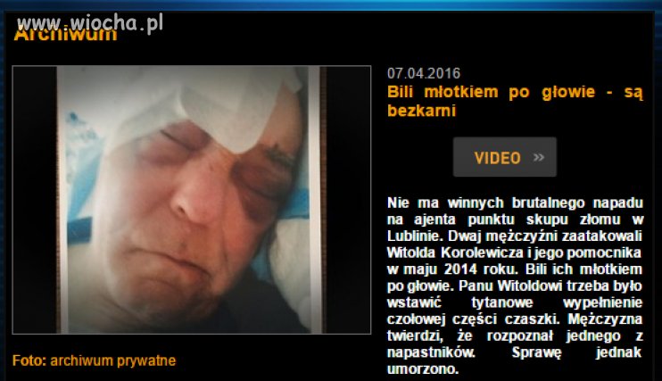 Rozpoznał jednego z napastników