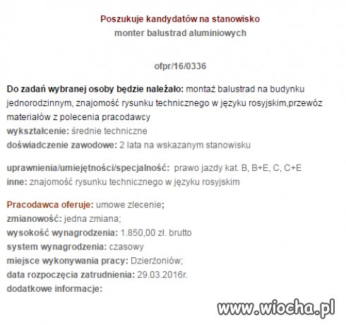 Tak wiele za tak niewiele