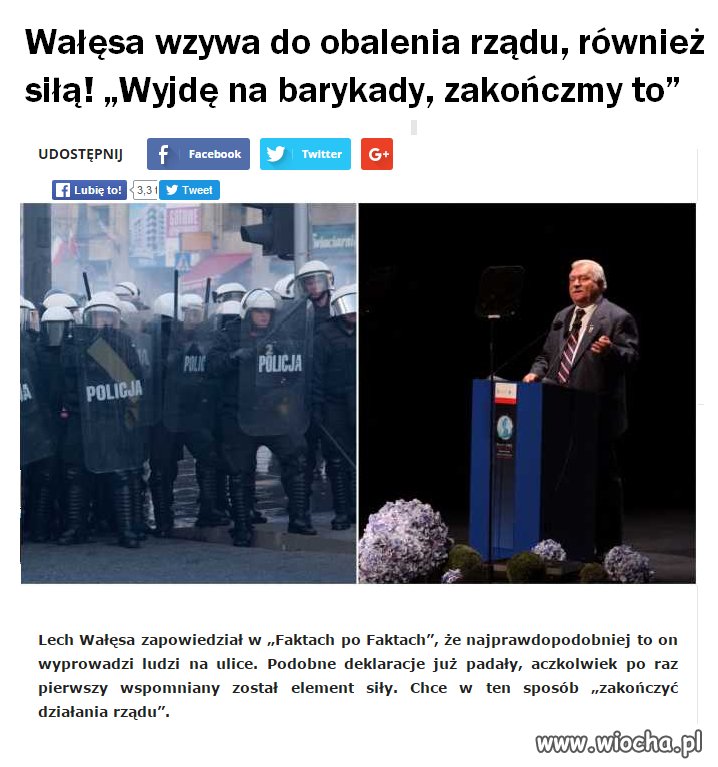 Bolek chce zamachu stanu