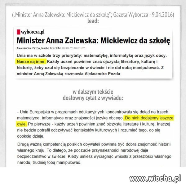 Kolejna manipulacja 