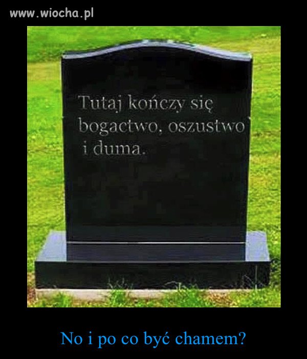 No i po co być chamem 