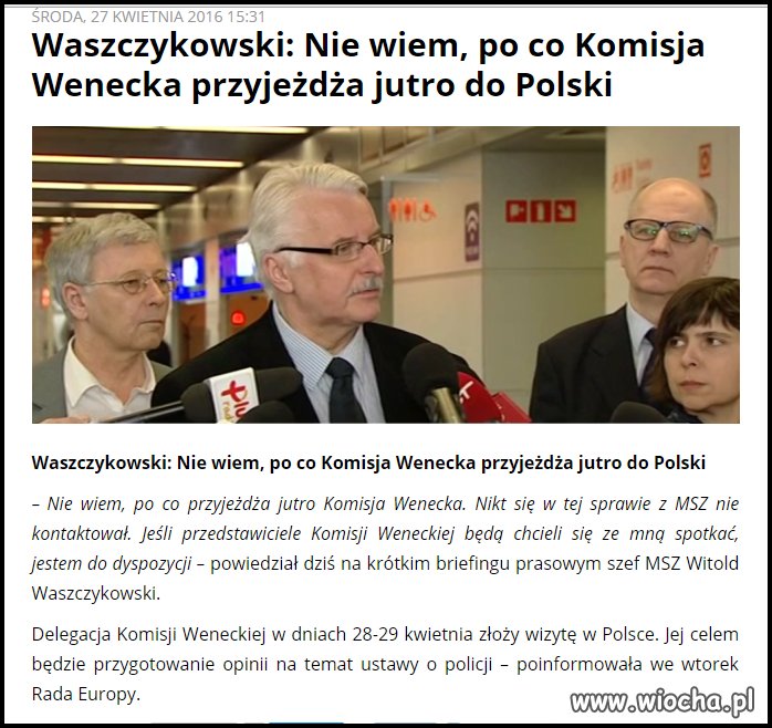 No chyba, że Witek się