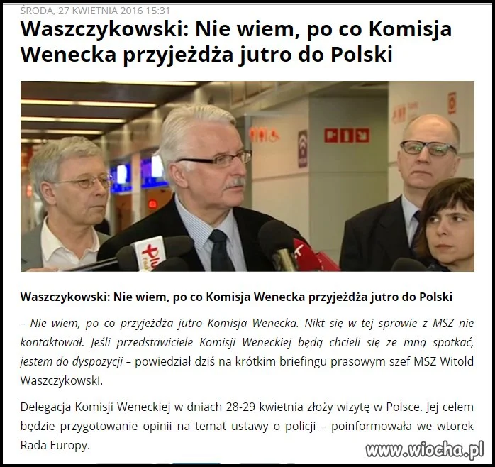 No chyba, że Witek się