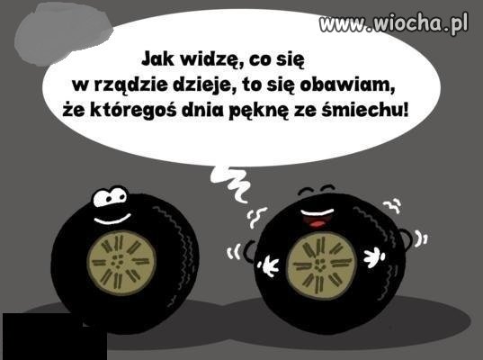 Opony śmieszkują