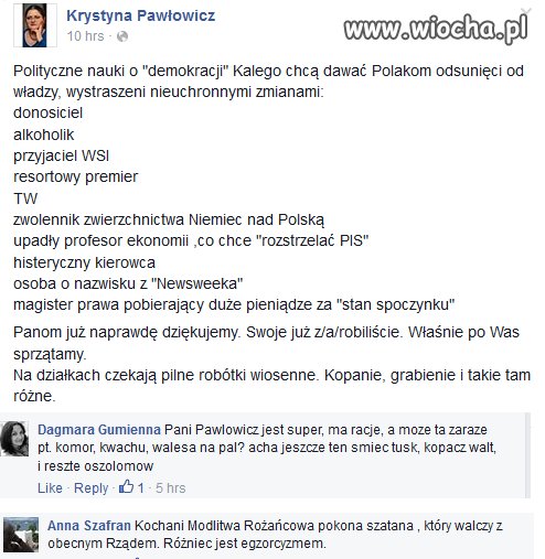 Krystyna jak napisze to napisze 