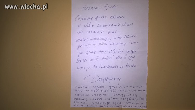 Sąsiedzki chat klatkowy z Jaworzna 