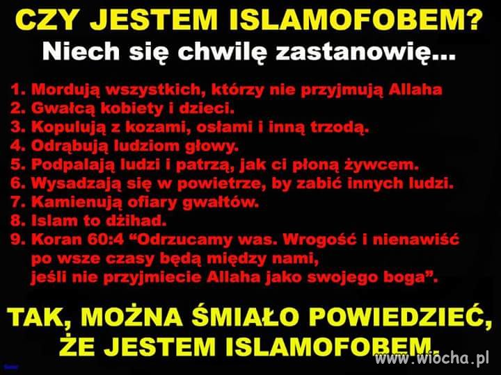 Jestem islamofobem 