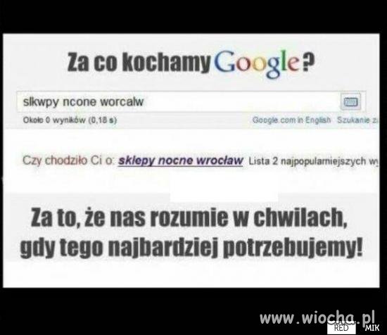 Kochane Google 
