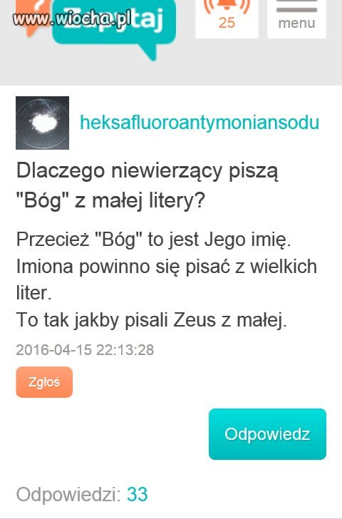Ach katolicy...