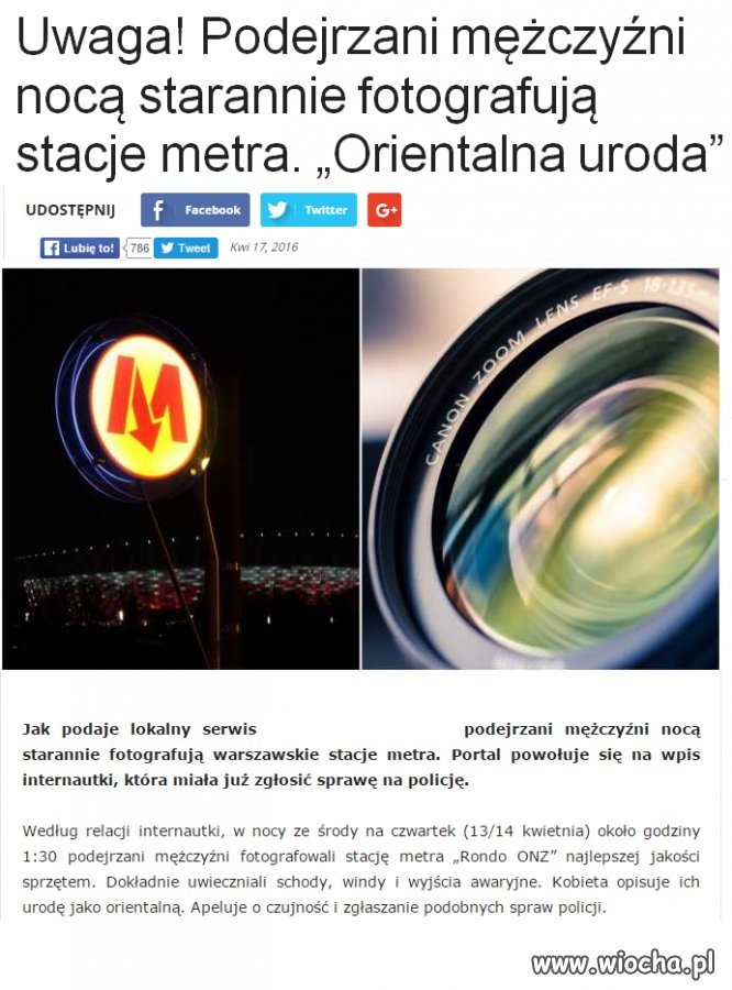Zagrożenie terrorystyczne w Warszawie  