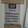 Szef przypomina 