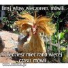 Umyj włosy wieczorem 