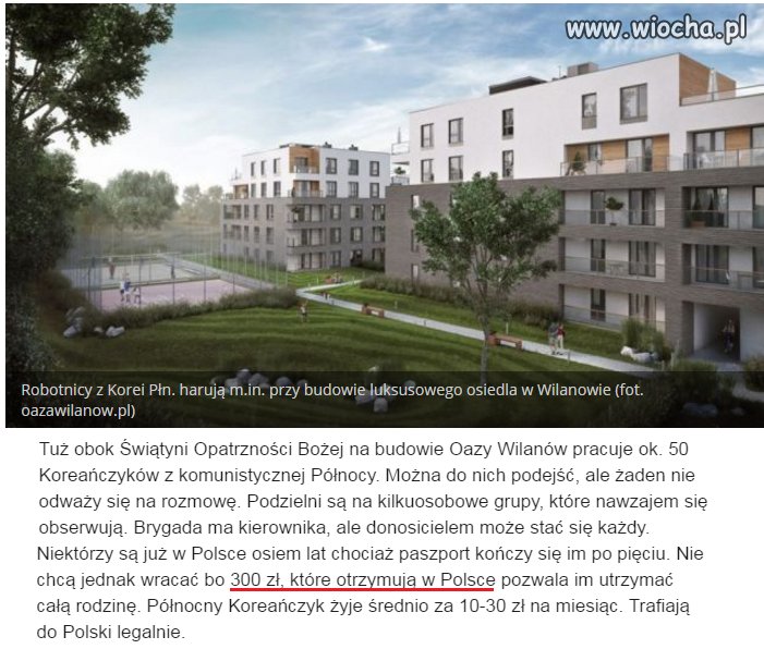Luksusowe osiedle w Warszawie budują niewolnicy