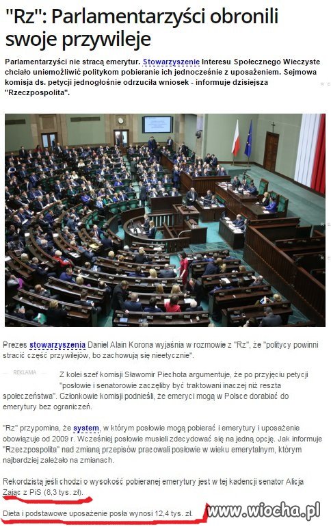 I tak koryto zostaje bez zmian 