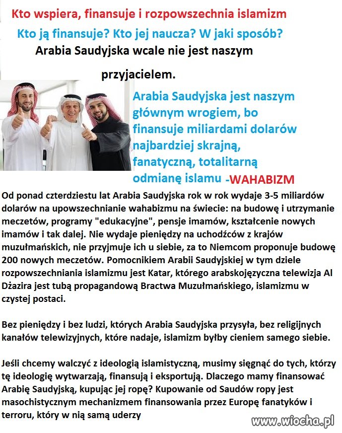 Kto wspiera, finansuje i rozpowszechnia islamizm