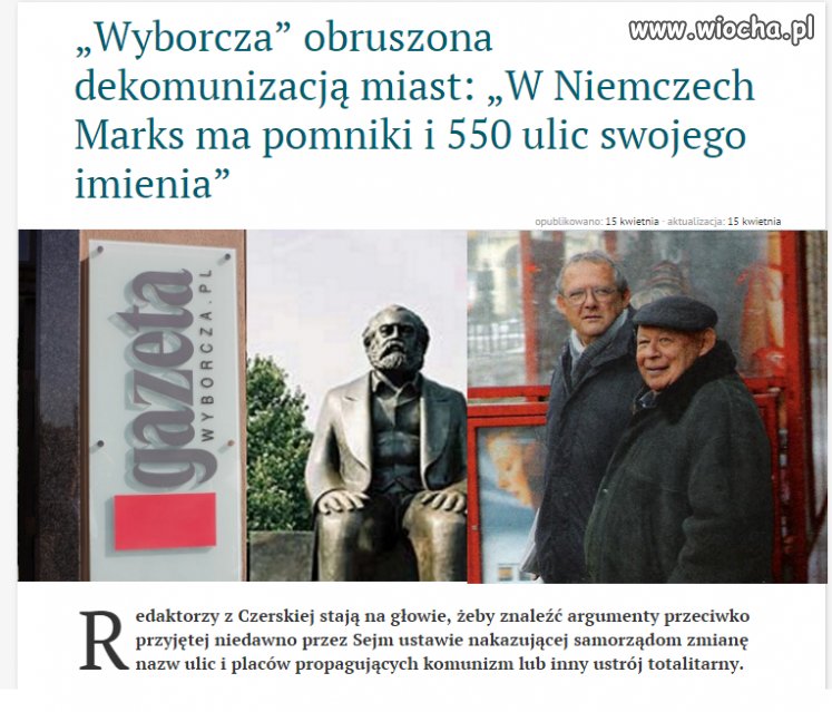 GW nie chce dekomunizacji