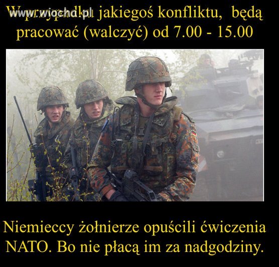Nowe normy minister obrony.