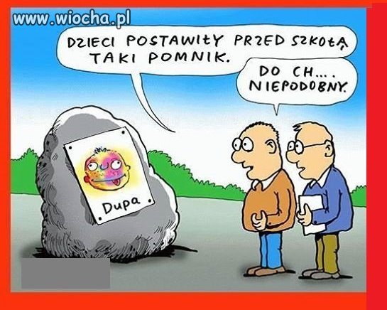 Dzieci postawiły przed szkołą taki pomnik