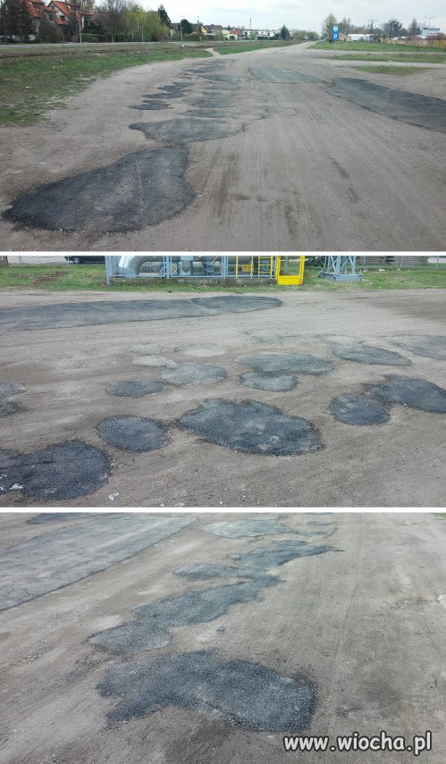 W Toruniu łatają drogi na bogato