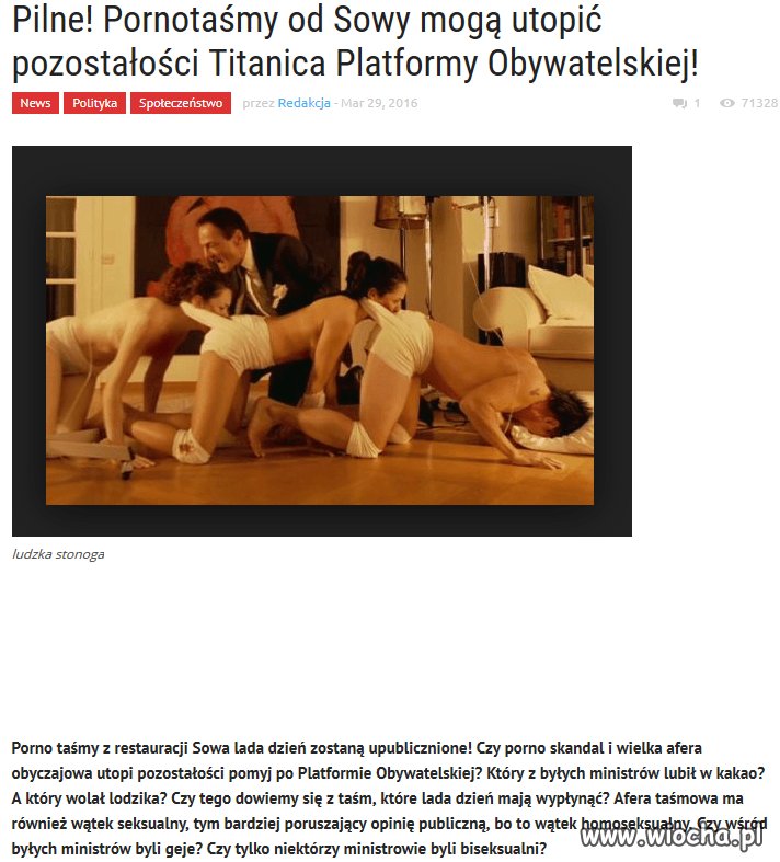  Czy Platforma Obywatelska niczym Titanic zakończy 