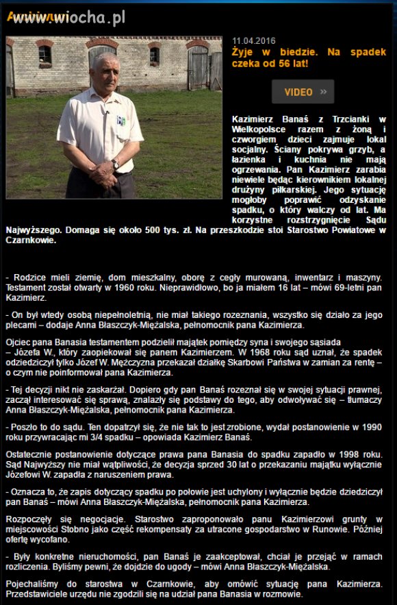 W Polsce normalnie być nie może