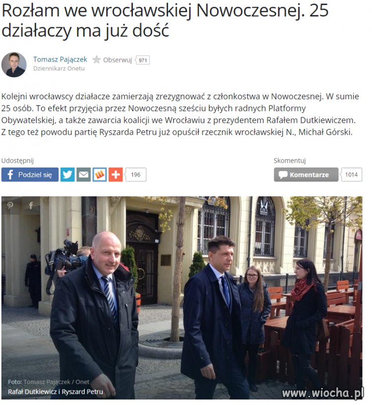 Nowoczesna kurczy się coraz bardziej.