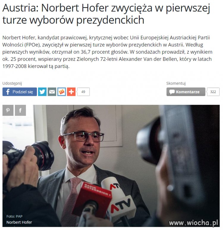 "Zagrożenie demokracji" w Austrii.