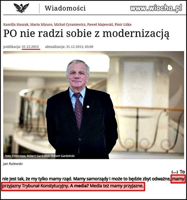 Wiedział co mówi